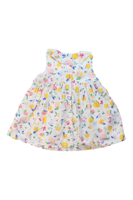 A Multicolour Sleeveless Dresses from Petit Bateau in size 6-12M for girl. (Back View)