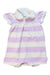 A White Short Sleeve Rompers from Ralph Lauren in size 6-12M for girl. (Front View)