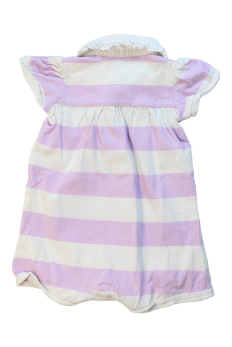 A White Short Sleeve Rompers from Ralph Lauren in size 6-12M for girl. (Back View)