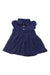 A Navy Short Sleeve Dresses from Ralph Lauren in size 6-12M for girl. (Front View)