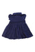 A Navy Short Sleeve Dresses from Ralph Lauren in size 6-12M for girl. (Back View)