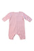 A Pink Long Sleeve Jumpsuits from Petit Bateau in size 0-3M for girl. (Back View)