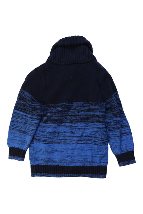 A Navy Knit Sweaters from Seed in size 4T for boy. (Back View)