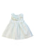 A Green Sleeveless Dresses from Chicco in size 3-6M for girl. (Front View)