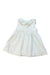 A Green Sleeveless Dresses from Chicco in size 3-6M for girl. (Back View)