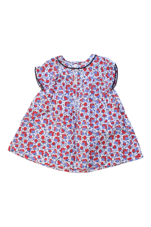 A Multicolour Short Sleeve Dresses from Petit Bateau in size 0-3M for girl. (Front View)