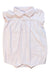 A Pink Short Sleeve Rompers from Ralph Lauren in size 6-12M for girl. (Front View)