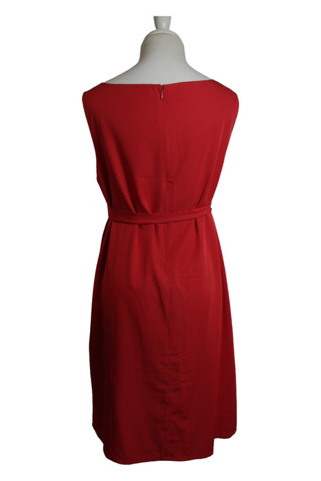 A Red Sleeveless Dresses from Mayarya in size L for maternity. (Back View)