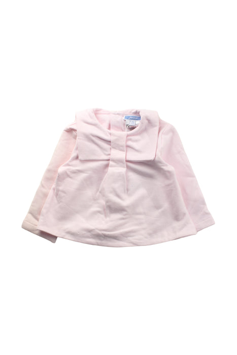 A Pink Long Sleeve Tops from Jacadi in size 6-12M for girl. (Front View)