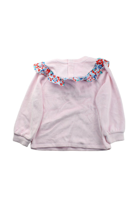 A Pink Crewneck Sweatshirts from Jacadi in size 6T for girl. (Back View)