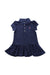 A Blue Short Sleeve Dresses from Ralph Lauren in size 6-12M for girl. (Front View)