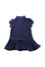A Blue Short Sleeve Dresses from Ralph Lauren in size 6-12M for girl. (Back View)