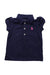 A Purple Short Sleeve Polos from Ralph Lauren in size 3-6M for girl. (Front View)