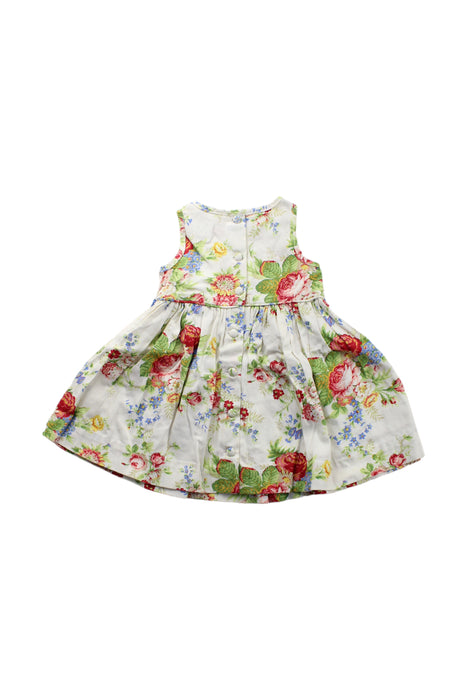 A White Sleeveless Dresses from Ralph Lauren in size 3-6M for girl. (Back View)