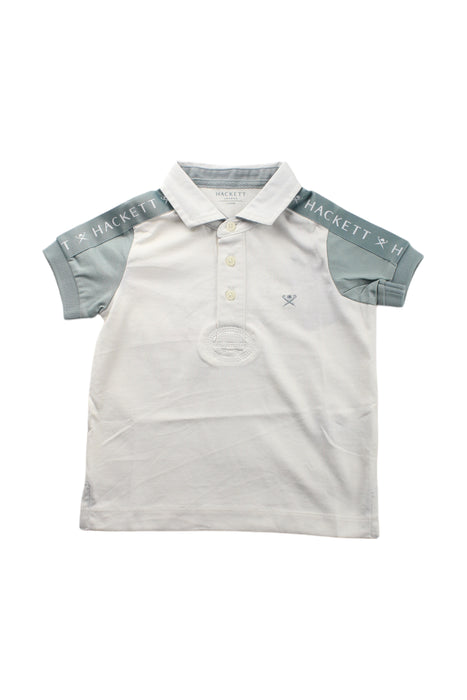 A Green Short Sleeve Polos from Hackett in size 2T for boy. (Front View)