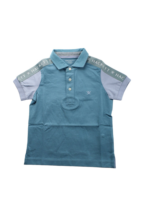 A Teal Short Sleeve Polos from Hackett in size 3T for boy. (Front View)