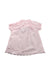 A Pink Short Sleeve Dresses from Jacadi in size 3T for girl. (Back View)