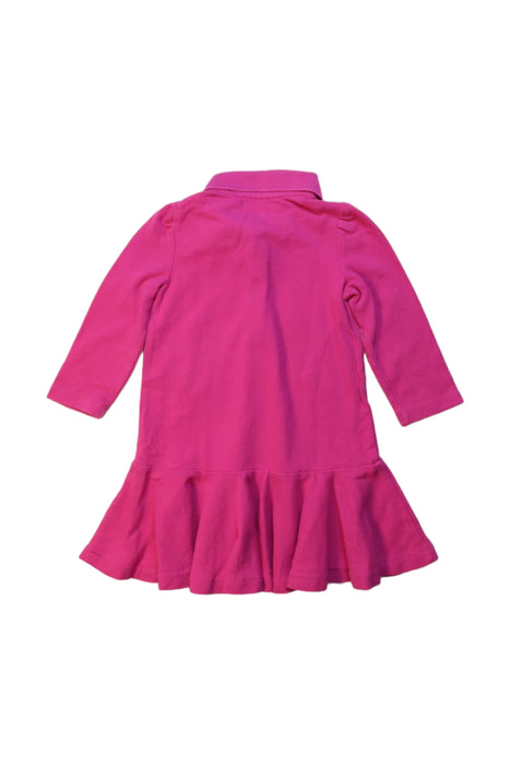 A Pink Long Sleeve Dresses from Ralph Lauren in size 6-12M for girl. (Back View)