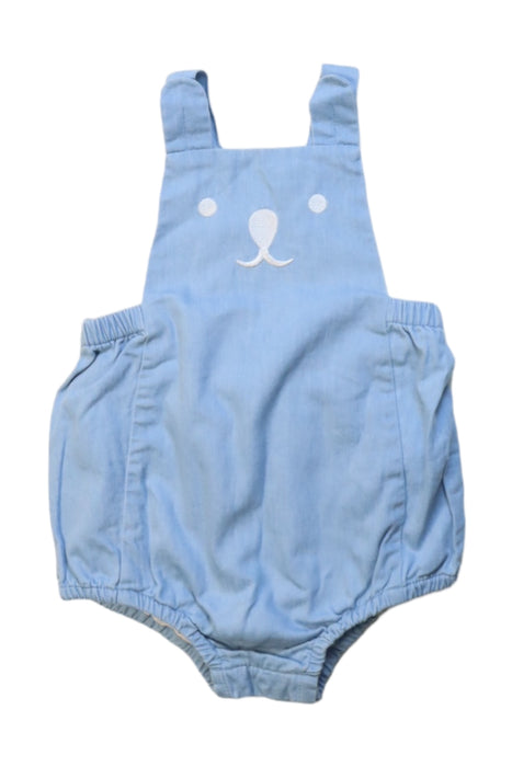 A Blue Overall Shorts from Seed in size 6-12M for neutral. (Front View)