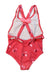 A Red Swimsuits from Jacadi in size 12-18M for girl. (Back View)