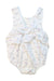 A White Sleeveless Rompers from Jacadi in size 6-12M for girl. (Back View)