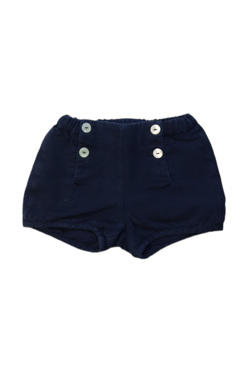 A Navy Shorts from Jacadi in size 18-24M for girl. (Front View)