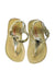 A Gold Sandals from Seed in size 3T for girl. (Back View)