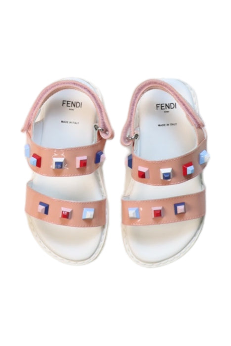 A Multicolour Sandals from Fendi in size 4T for girl. (Back View)