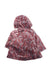 A Red Rain Jackets from Jacadi in size 6-12M for girl. (Back View)