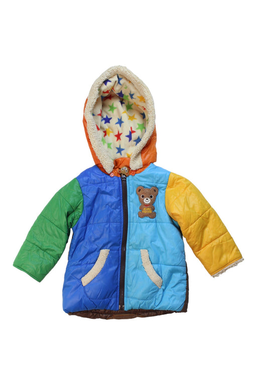 A Multicolour Puffer/Quilted Jackets from Miki House in size 12-18M for neutral. (Front View)