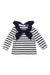 A Navy Long Sleeve Tops from Nicholas & Bears in size 6-12M for girl. (Front View)