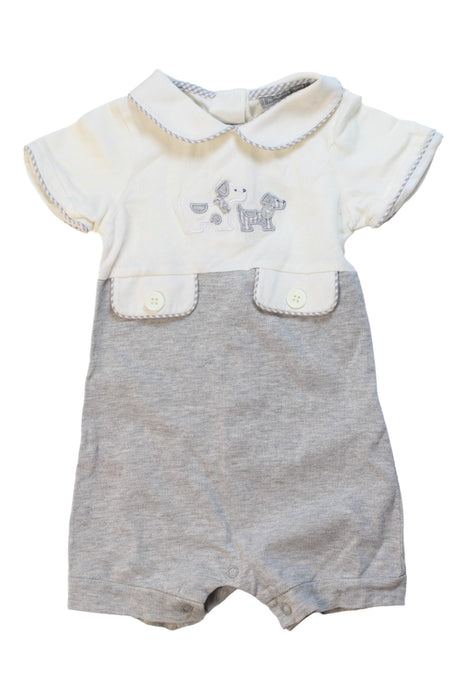 A White Short Sleeve Rompers from Nicholas & Bears in size 3-6M for girl. (Front View)