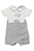 A White Short Sleeve Rompers from Nicholas & Bears in size 3-6M for girl. (Front View)