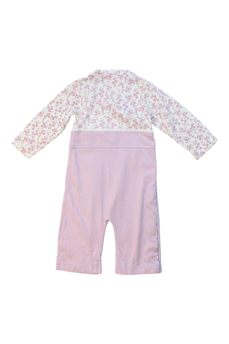 A Pink Long Sleeve Jumpsuits from Organic Baby in size 0-3M for girl. (Back View)