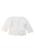 A White Cardigans from Jacadi in size 3-6M for girl. (Back View)