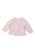 A Pink Cardigans from Jacadi in size 3-6M for girl. (Back View)