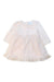 A Pink Long Sleeve Dresses from The Little White Company in size 3-6M for girl. (Front View)