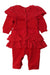 A Red Long Sleeve Jumpsuits from Nicholas & Bears in size 3-6M for girl. (Back View)