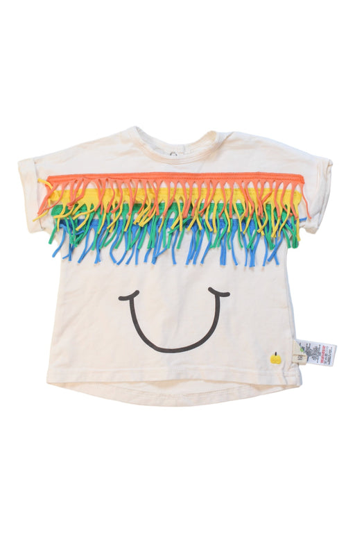 A Multicolour Short Sleeve Tops from The Bonnie Mob in size 6-12M for girl. (Front View)