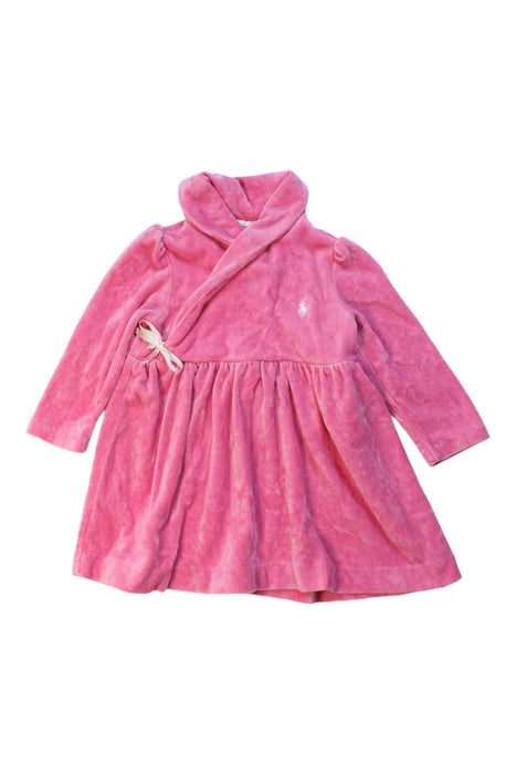 A Pink Long Sleeve Dresses from Ralph Lauren in size 6-12M for girl. (Front View)