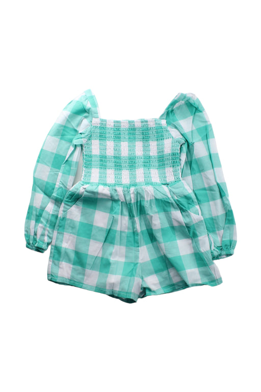 A Green Long Sleeve Rompers from Janie & Jack in size 3T for girl. (Front View)