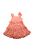 A Peach Sleeveless Dresses from Janie & Jack in size 2T for girl. (Back View)