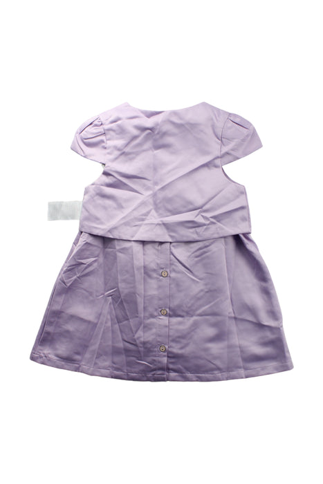 A Purple Short Sleeve Dresses from Sergent Major in size 3T for girl. (Back View)