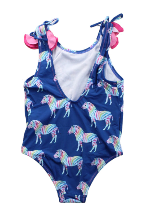 A Blue Swimsuits from Hatley in size 5T for girl. (Back View)