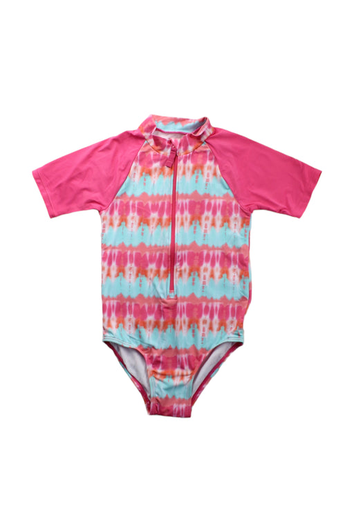 A Pink Swimsuits from Hatley in size 5T for girl. (Front View)