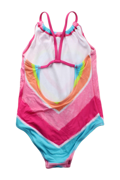 A Pink Swimsuits from Hatley in size 5T for girl. (Back View)