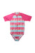 A Pink Swimsuits from Hatley in size 6T for girl. (Front View)
