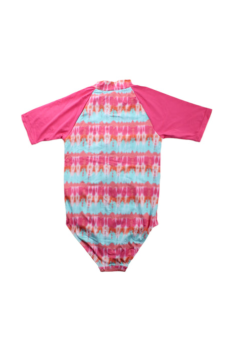 A Pink Swimsuits from Hatley in size 6T for girl. (Back View)