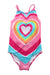 A Pink Swimsuits from Hatley in size 7Y for girl. (Front View)