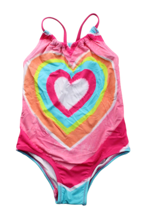 A Pink Swimsuits from Hatley in size 3T for girl. (Front View)